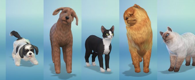 El libre albedrío mascotas Los Sims 4 Perros y Gatos